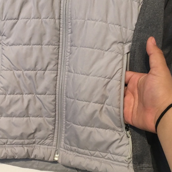 The North Face Gray Zip Up Fleece Jacket Quilted Size Small - Picture 8 of 12